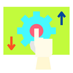 gear flat icon