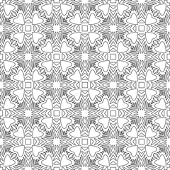 Fototapete floral pattern background.Geometric ornament for wallpapers and backgrounds. Black and white pattern.  © t2k4