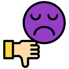 Emoji color line style icon