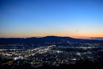 Foto op Canvas 若草山からの夜景 © koji.photo.jp