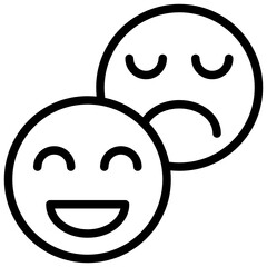 Fototapeta premium Feedback outline style icon