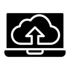 cloud glyph icon