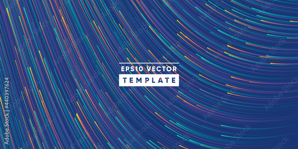 Poster futuristic linear background design. eps10 vector.