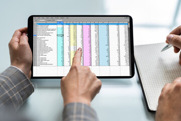 Electronic Spreadsheet On Financial Analyst