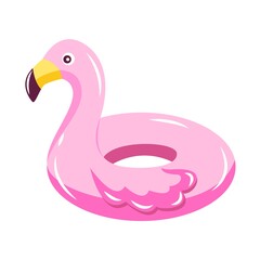 Isolated cartoon rubber swimming rings. Colorful floating rings. Life saving floating lifebuoy for beach. Beach accessory. 