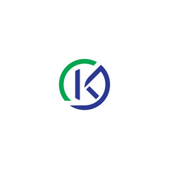 Letter GK Logo