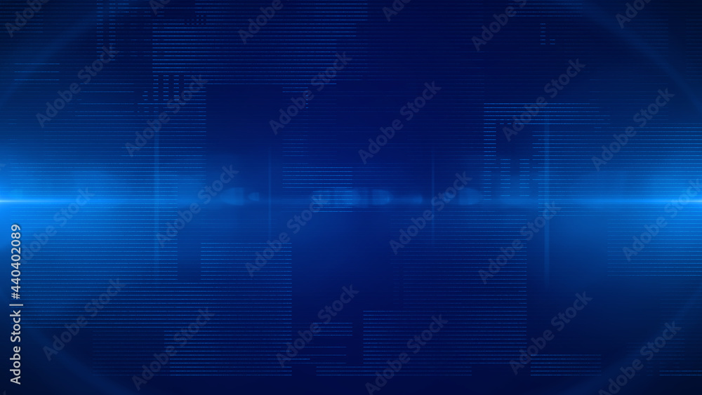 Poster Big Data Digital Technology Particle Wave Fluid Flowing Illustration Organic Pattern Background.