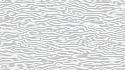 Fototapeta na wymiar Wavy striped surface. Grey and white lines with ripples effect. Vector background.