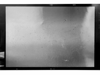 real scan of empty 6x7 medium format film snip, medium format film material on white background,...