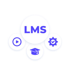 LMS, Learning Management System, vector