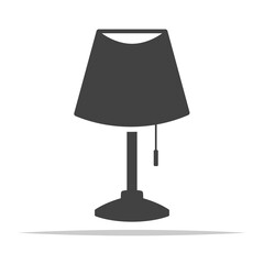 Table lamp icon vector isolated