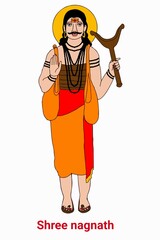 A beautiful illustration of indian goddess and saint