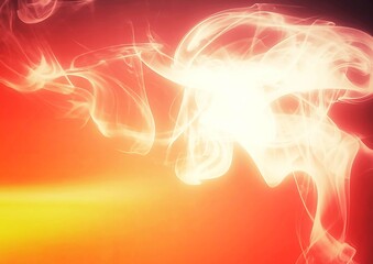 発光する抽象的な煙