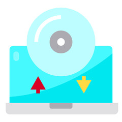 disk flat icon