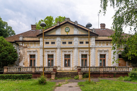 Krivaja, Serbia - June 06, 2021: The Krivaja summer house was built at the end of the 19th century on the Krivaja farm for the landowner Balint Fernbach.