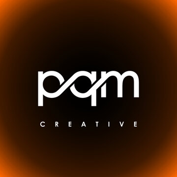 PQM Letter Initial Logo Design Template Vector Illustration