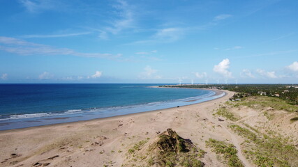 Fototapeta na wymiar Icaraí de Amontada Beach, Nordeste Beach Praia de Icaraí de Amontada, praia no nordeste
