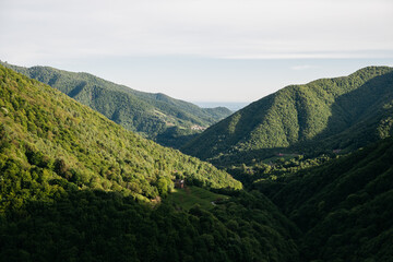 View of Valle di Muggio in Ticino, Switzerland