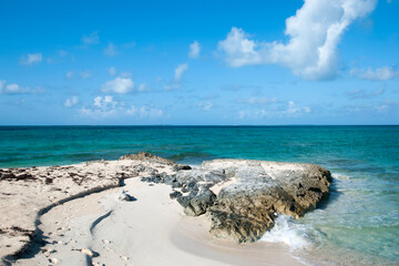Grand Turk Island Sandy Rocky Beach