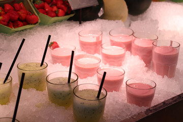 Smoothies on ice