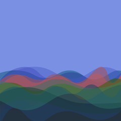 abstract background with colored waves