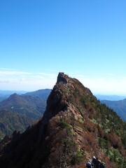 Fototapeta na wymiar 石鎚山山頂の景色