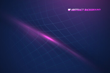 Abstract grid landscape digital cyber surface. Vector illustration