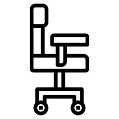 chair line icon