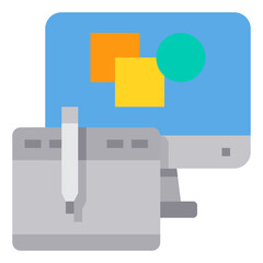 Graphic Tablet flat icon