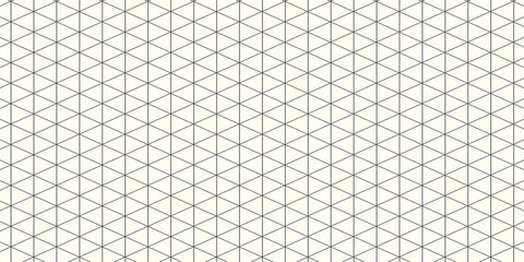 Grid paper. Isometric color grid on white background. Abstract lined transparent illustration. Geometric pattern for school, copybooks, notebooks, diary, notes, banners, print, books