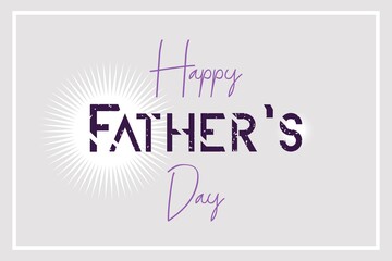 Happy International Father's day typography vector illustration. International day for Father.