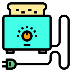 Toaster line icon