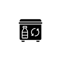 Plastic Recycling icon in vector. Logotype