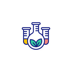ECO Research icon in vector. Logotype