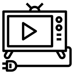 television line icon