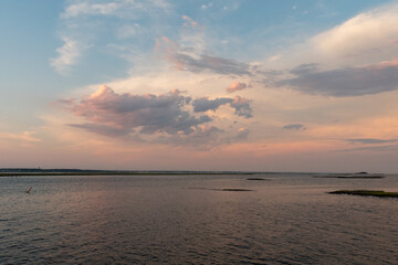 Fototapeta na wymiar Summer Sunset in Emerald Isle