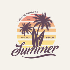 Palm Beach Florida stylish graphic t-shirt vector design, typography. Design for poster, print on the theme of summer.