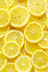 Lemon slice background material.  レモンスライスの背景素材