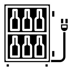 Refrigerator glyph icon