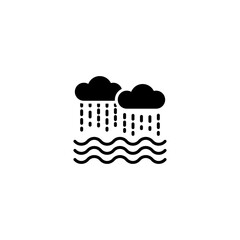 Flood icon in vector. Logotype