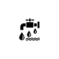 Water icon in vector. Logotype