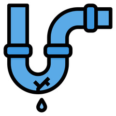 Leak filled outline icon