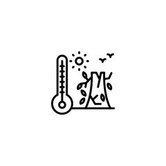 Drought icon in vector. Logotype