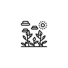 Organic Fertilizers icon in vector. Logotype