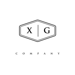 initial XG logo design vector