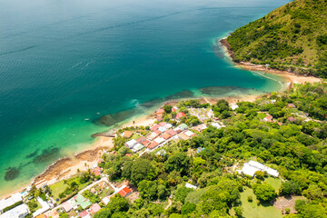 Obraz premium Taboga Island Aerial View. Tropical island located in the Pacific near Panama City,Panama.