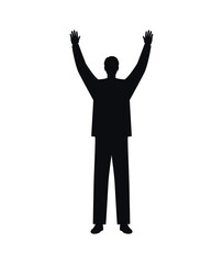 man silhouette design