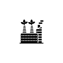 Plant Recycling icon in vector. Logotype