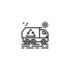 Waste Management icon in vector. Logotype