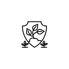Plants Protection icon in vector. Logotype